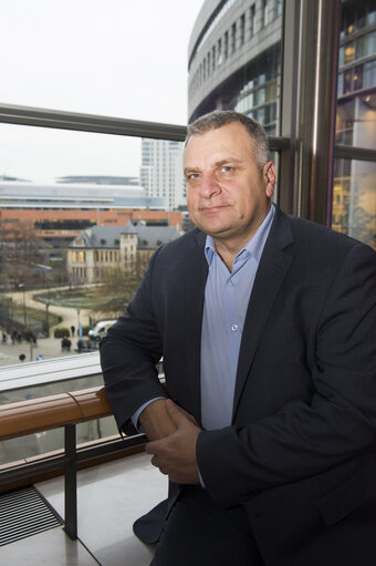 Fotó 2: Peter KOUROUMBASHEV in the European Parliament in Brussels