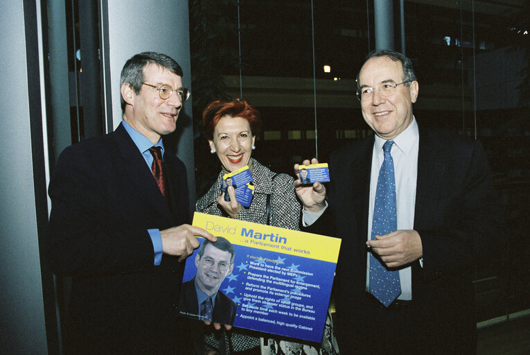 Fotografie 3: David MARTIN election campaign to become President of the EP