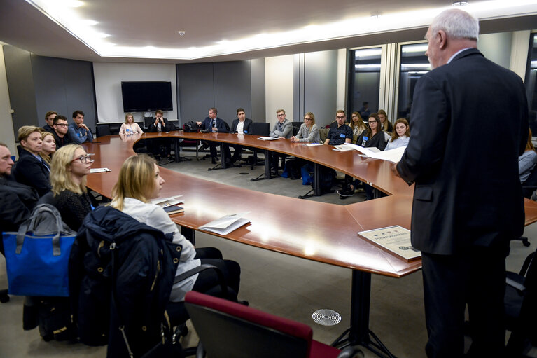 Jan OLBRYCHT meets students from Polish Wielkopolska region