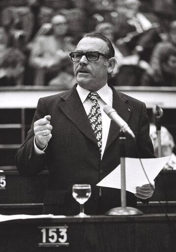 Hans Edgar JAHN in Plenary session Strasbourg february 1976