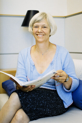 Fotogrāfija 2: MEP Ulla Margrethe SANDBAEK at the European Parliament in Brussels