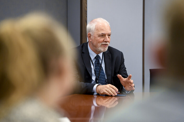 Jan OLBRYCHT meets students from Polish Wielkopolska region