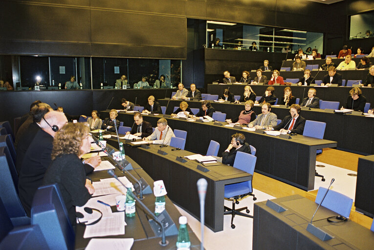 Fotografija 3: Press conference with the European Commissioner for the Budget.