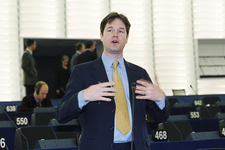 Zdjęcie 4: Nicholas CLEGG in plenary session in Strasbourg.