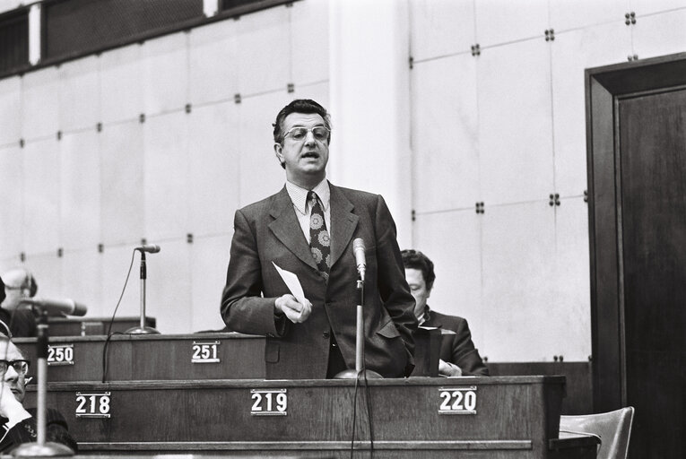 Pierre Charles Alfred KRIEG in Plenary session Strasbourg february 1976