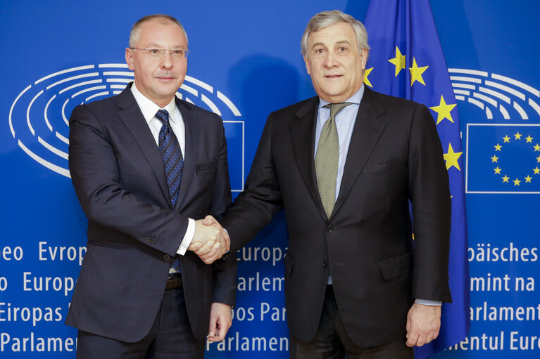 Fotografia 2: Antonio TAJANI - EP President meets with Sergei STANISHEV