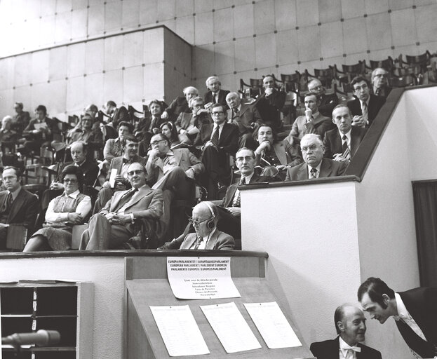 Photo 14 : Constitutive session of the new European Parliamentary Assembly in february 1976