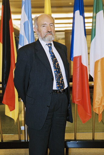 MEP Phillip WHITEHEAD at the European Parliament in Brussels