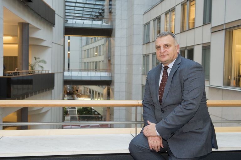 Fotografie 19: Peter KOUROUMBASHEV in the European Parliament in Brussels