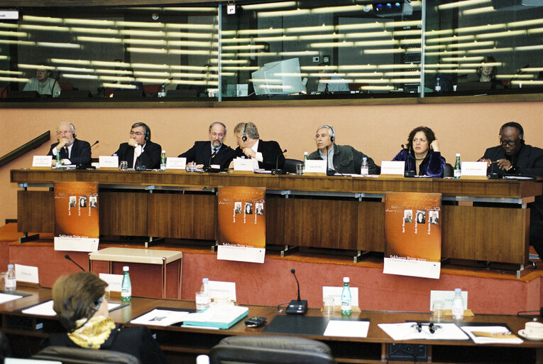 AFET Committee meeting with the 2001 Sakharov Prize laureates.