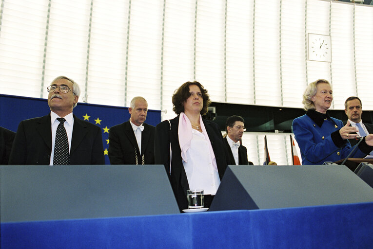 Sakharov Prize award ceremony at the EP in Strasbourg.