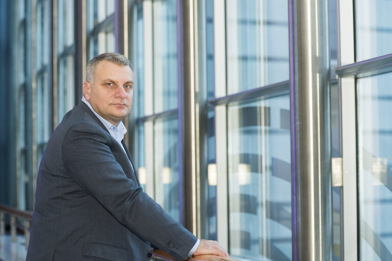 Fotó 5: Peter KOUROUMBASHEV in the European Parliament in Brussels