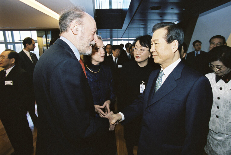 Reception following the visit of the President of South Korea to the EP in Strasbourg.