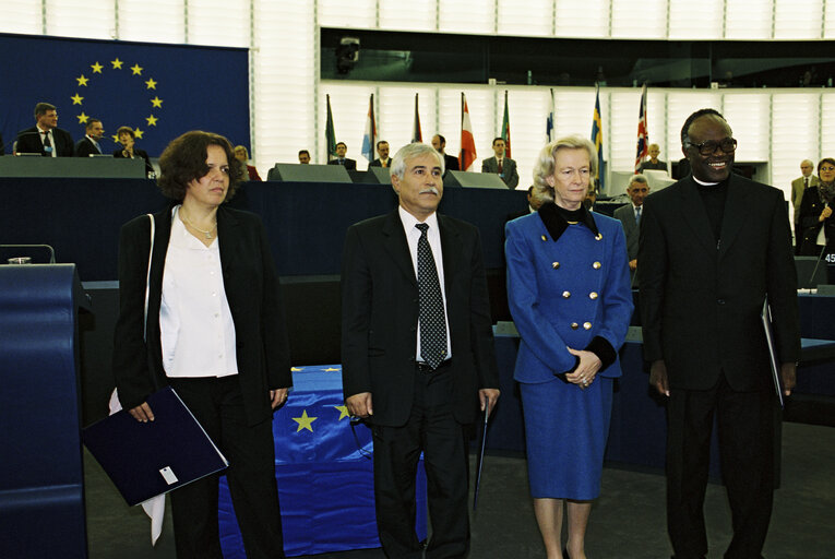 Fotografija 24: Sakharov Prize award ceremony at the EP in Strasbourg.