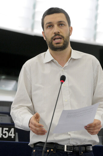 Foto 12: Debate on the EU Tomato import from Morocco. Plenary Session in Strasbourg. Week 14.