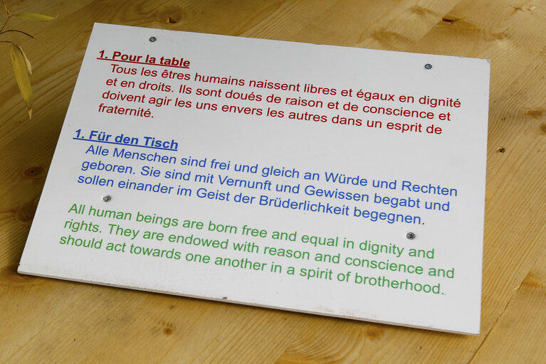 Billede 5: French German Garden of the Human Rights