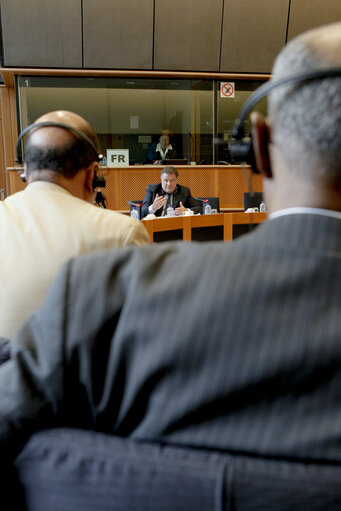 Foto 6: MEP Pier Antonio PANZERI meets with a delegation of of the National Assembly of Mauritania