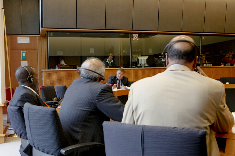 Foto 7: MEP Pier Antonio PANZERI meets with a delegation of of the National Assembly of Mauritania