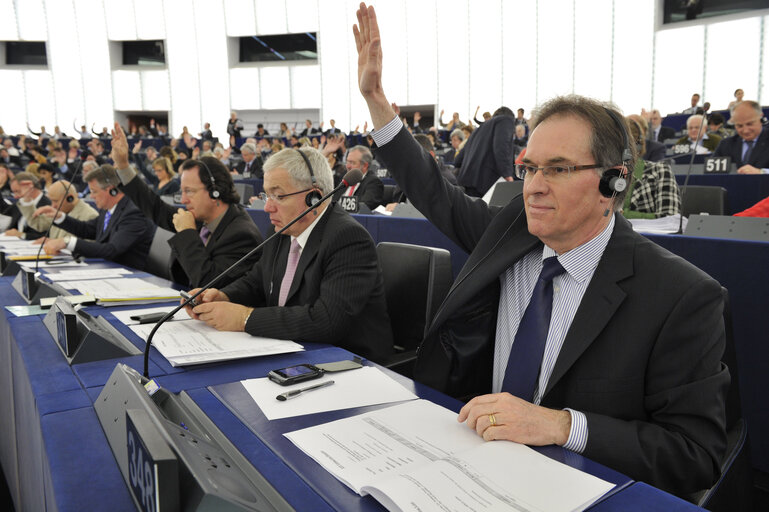 Alain CADEC  in Strasbourg Hemicycle