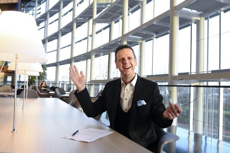 Fotogrāfija 13: Bernd KOLMEL in European Parliament in Strasbourg