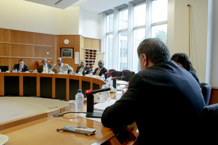 Photo 4: MEP Pier Antonio PANZERI meets with a delegation of of the National Assembly of Mauritania