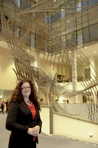 Fotó 6: Portrait of MEP Mojca Kleva in the Parliament in Brussels