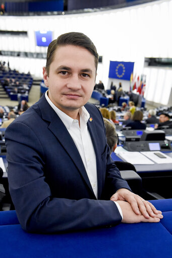 Emilian PAVEL in plenary session Week 50 2017 in Strasbourg