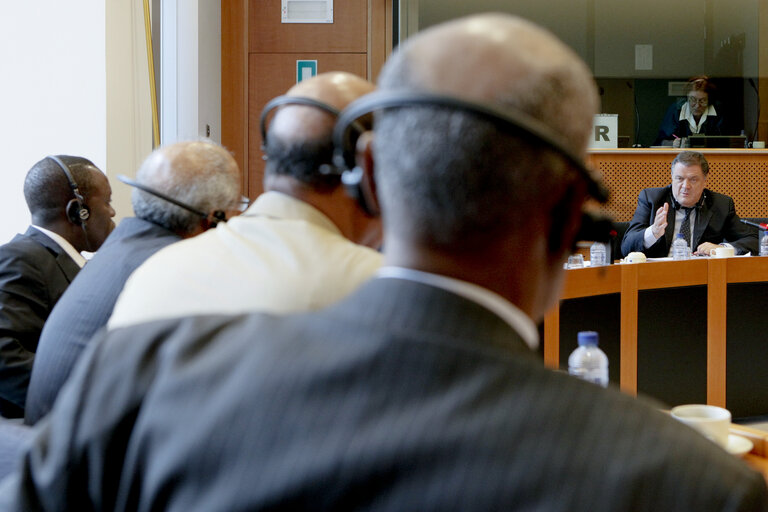 Photo 8: MEP Pier Antonio PANZERI meets with a delegation of of the National Assembly of Mauritania