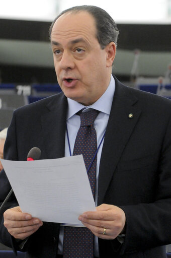 Fotografija 1: Debate on the EU Tomato import from Morocco. Plenary Session in Strasbourg. Week 14.