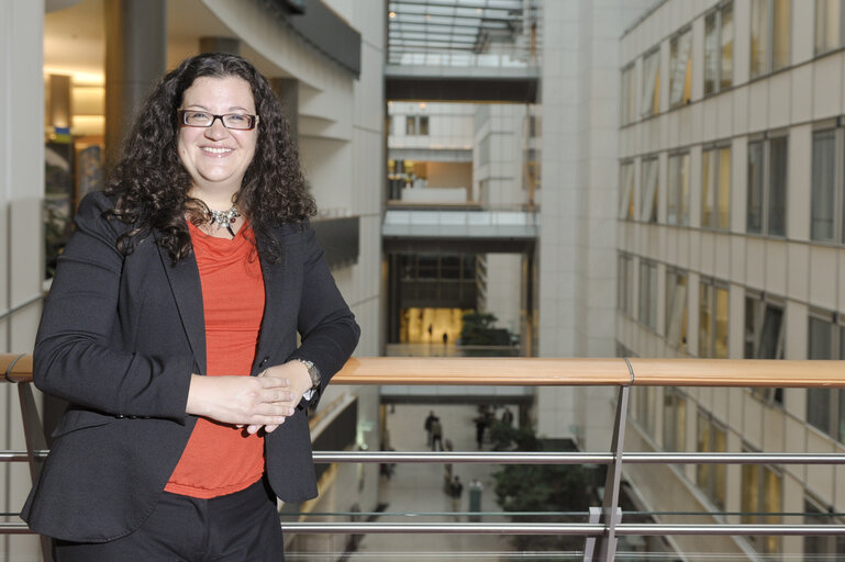 Fotó 7: Portrait of MEP Mojca Kleva in the Parliament in Brussels