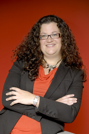 Fotó 10: Portrait of MEP Mojca Kleva in the Parliament in Brussels