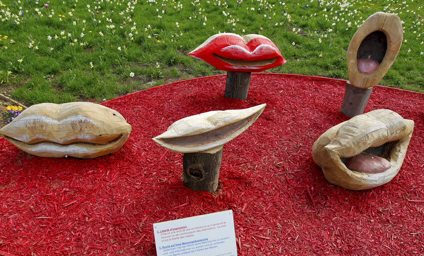 Billede 12: French German Garden of the Human Rights