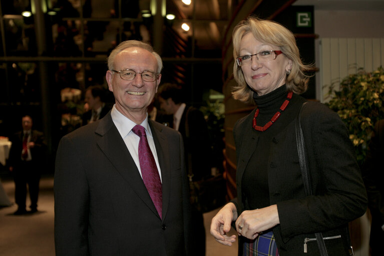 Foto 6: Speech for the presentation of the book of Klaus HÄNSCH - former President of the European Parliament