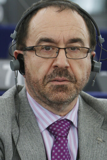 Fotografia 3: Andres PERELLO RODRIGUEZ Groupe de l'Alliance Progressiste des Socialistes et Démocrates / Group of the Progressive Alliance of Socialists and Democrats, HOMME / MAN, Parlement européen à Strasbourg, 2010, Espagne / Spain, Parlementaires 2009 activité / Member activities 2009 08-02-2010