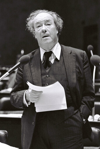 Lord Rowland ST OSWALD during the plenary session from December 11 to 15, 1978, in Luxembourg.