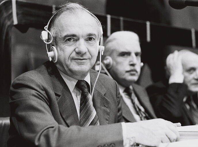 Andre SOURY during the plenary session from December 11 to 15, 1978, in Luxembourg.