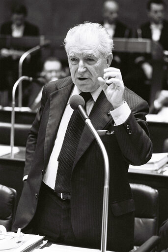 Georges SPENALE during the plenary session from December 11 to 15, 1978, in Luxembourg.