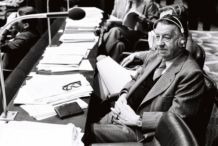 Georges PIANTA during the plenary session from December 11 to 15, 1978, in Luxembourg.