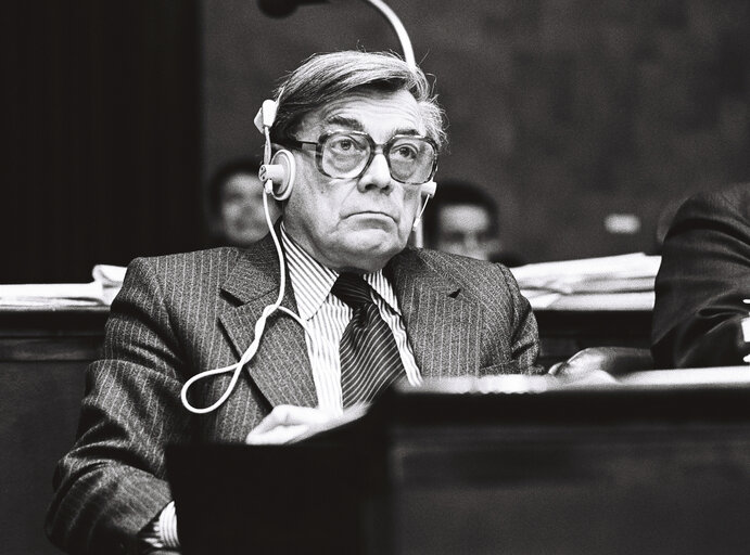 Camille NEY during the plenary session from December 11 to 15, 1978, in Luxembourg.