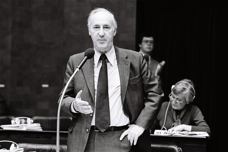 Ernst MULLER-HERMANN during the plenary session from December 11 to 15, 1978, in Luxembourg.