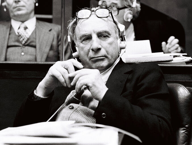 Silvio LEONARDI during the plenary session from December 11 to 15, 1978, in Luxembourg.