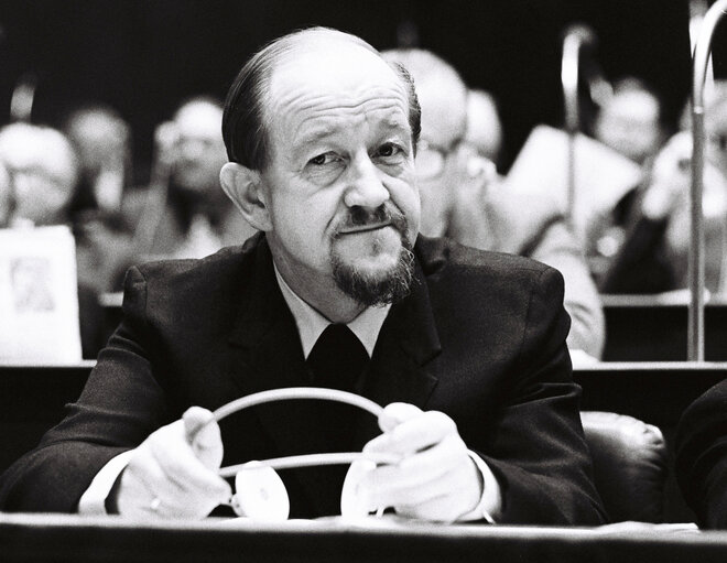 Erik Karl HOLST during the plenary session from December 11 to 15, 1978, in Luxembourg.