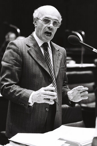 Isidor FRUH during the plenary session from December 11 to 15, 1978, in Luxembourg.