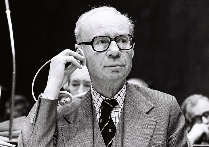 Charles FLETCHER-COOKE during the plenary session from December 11 to 15, 1978, in Luxembourg.