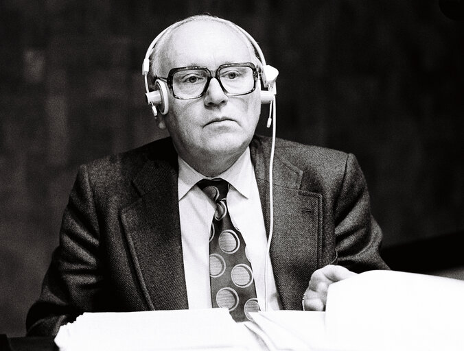 Gerhard FLAMIG during the plenary session from December 11 to 15, 1978, in Luxembourg.