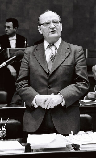 Jacques EBERHARD during the plenary session from December 11 to 15, 1978, in Luxembourg.