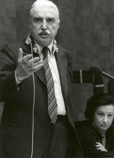 Andrea MASCAGNI during the plenary session from December 11 to 15, 1978, in Luxembourg.