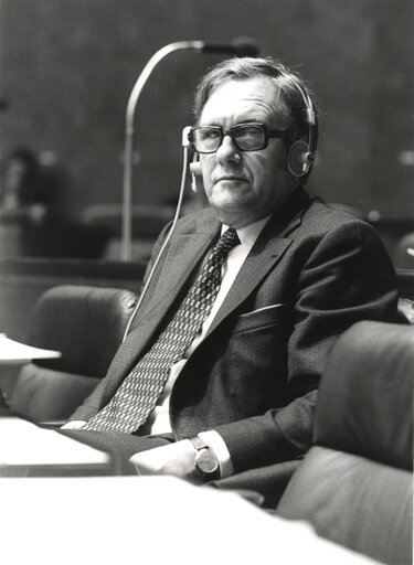 Børge HALVGAARD during the plenary session from December 11 to 15, 1978, in Luxembourg.