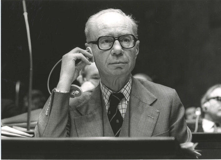 Charles FLETCHER-COOKE during the plenary session from December 11 to 15, 1978, in Luxembourg.