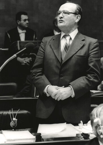 Jacques EBERHARD during the plenary session from December 11 to 15, 1978, in Luxembourg.